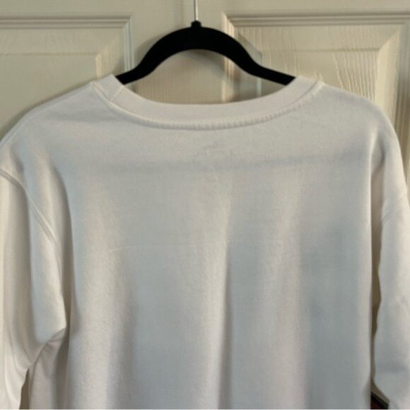 Disney 100 Years White Pullover Sweater Mickey Mouse Stitch Dumbo Embroidered - Picture 11 of 12